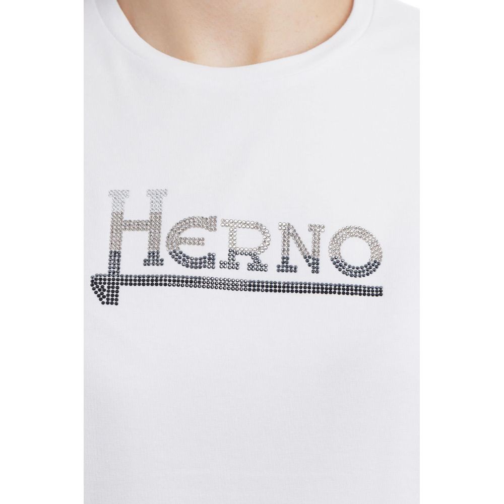 Herno White Cotton Tops & Women's T-Shirt