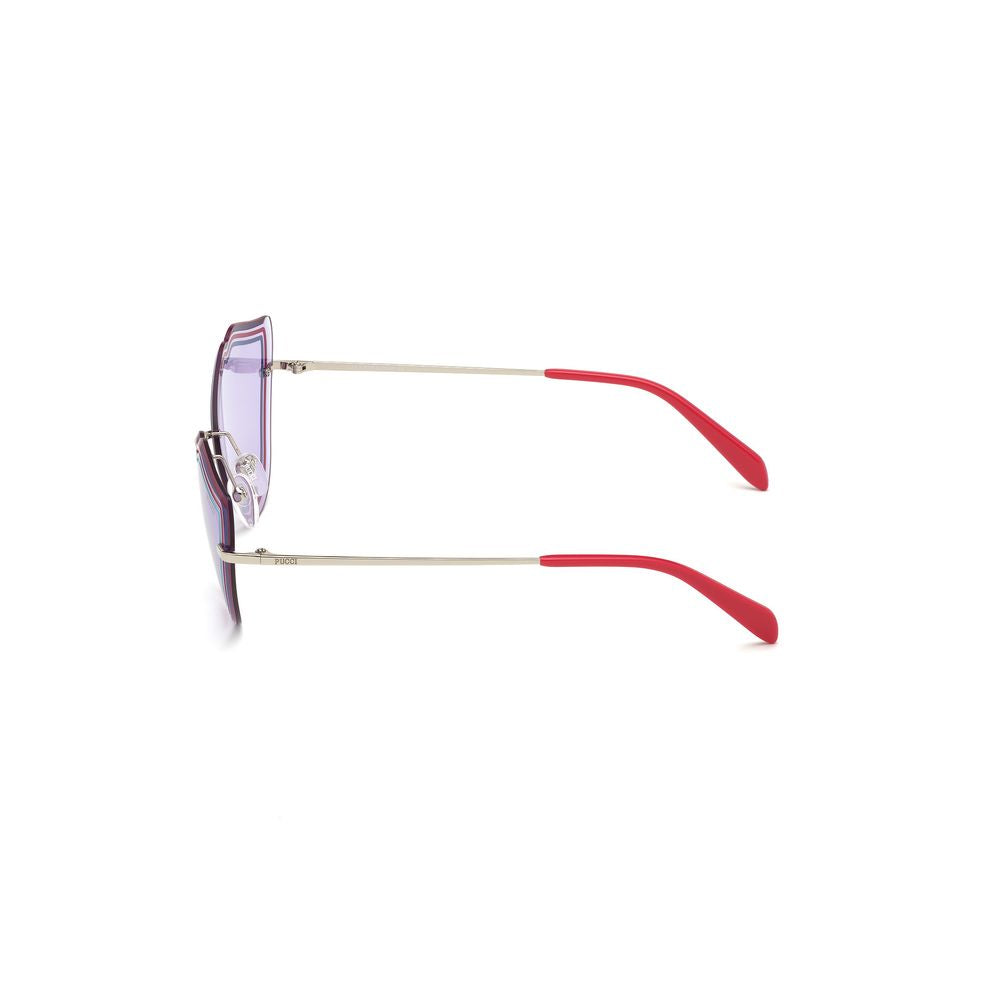 Emilio Pucci Gray Metal Women's Sunglasses