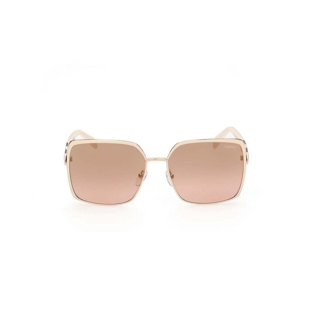 Emilio Pucci White Metal Women's Sunglasses