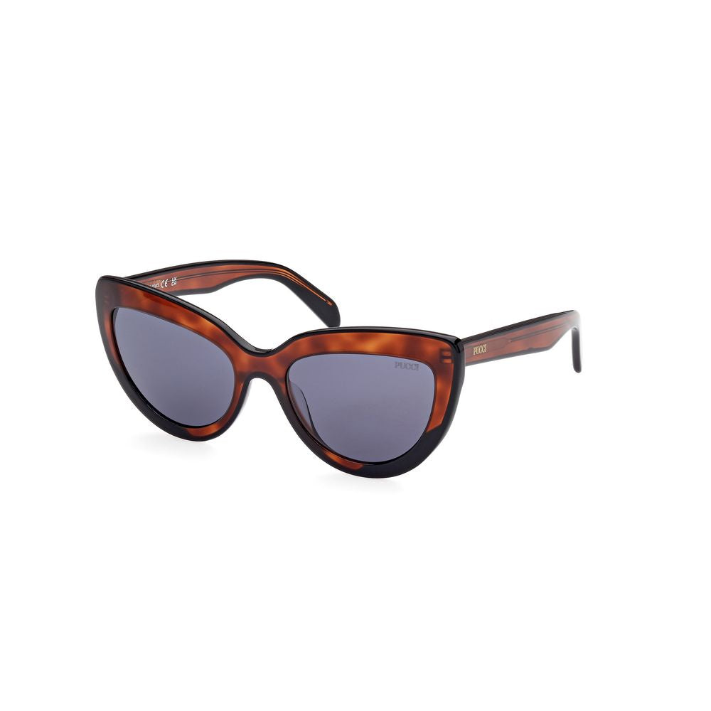 Emilio Pucci Brown Acetate Women's Sunglasses