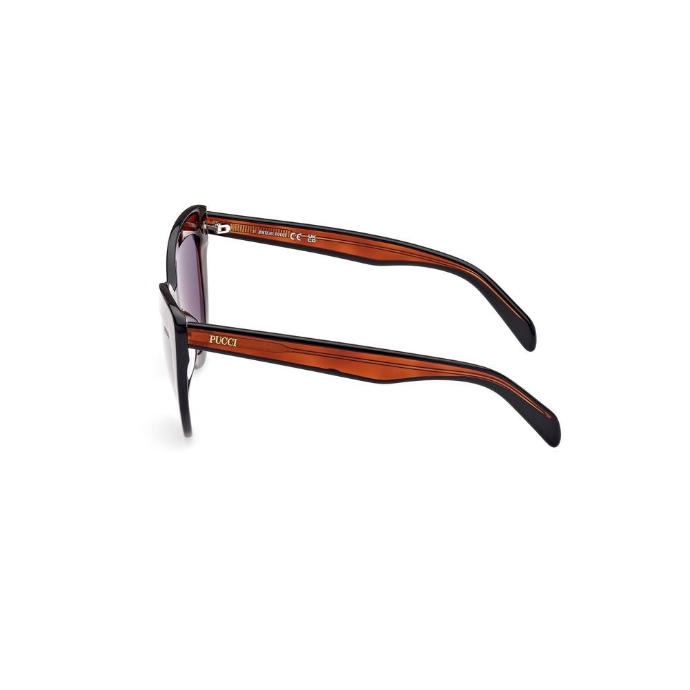 Emilio Pucci Brown Acetate Women's Sunglasses