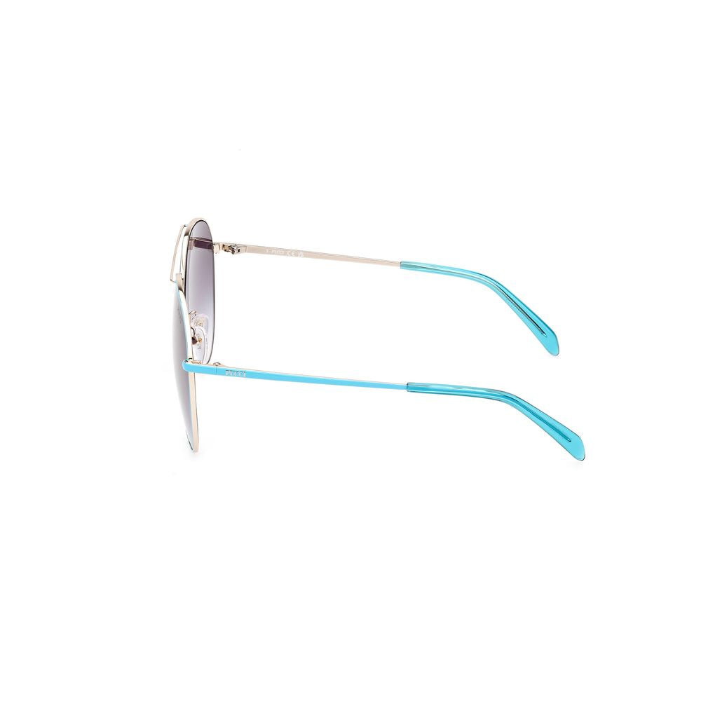 Emilio Pucci Brown Metal Women's Sunglasses