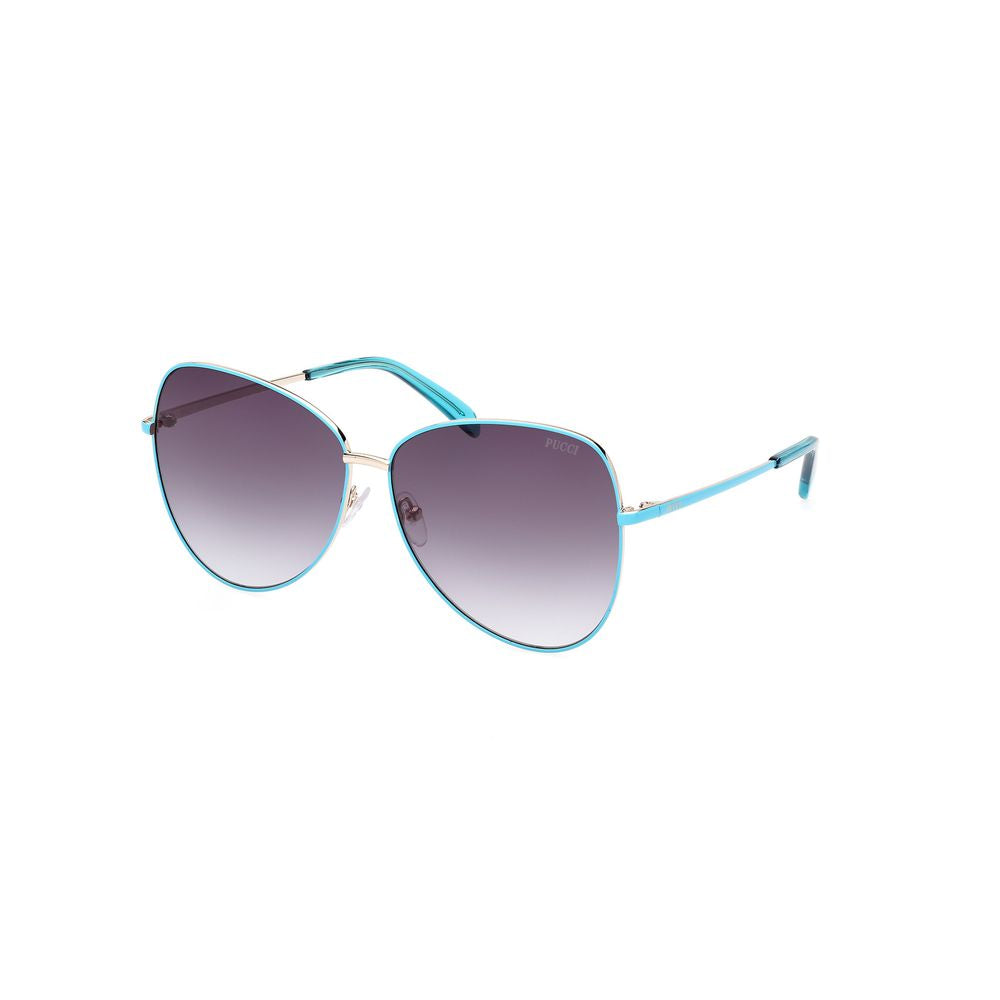Emilio Pucci Brown Metal Women's Sunglasses