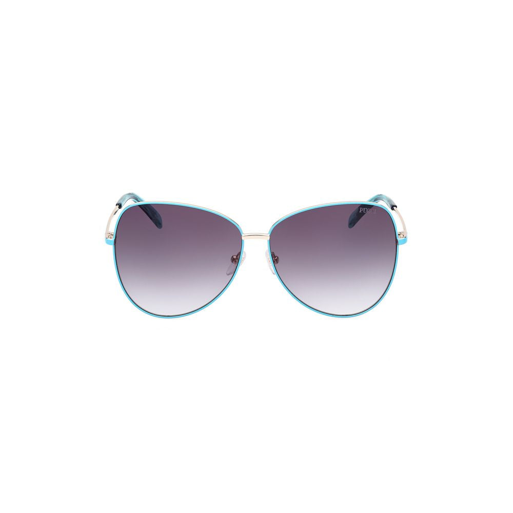 Emilio Pucci Brown Metal Women's Sunglasses