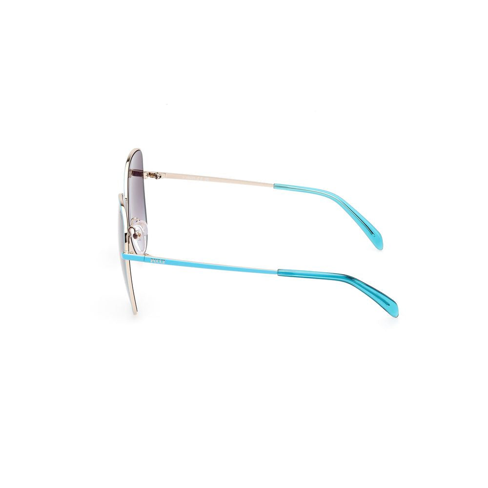 Emilio Pucci Brown Metal Women's Sunglasses