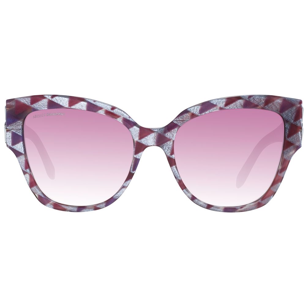 Atelier Swarovski Red Plastic Women's Sunglasses