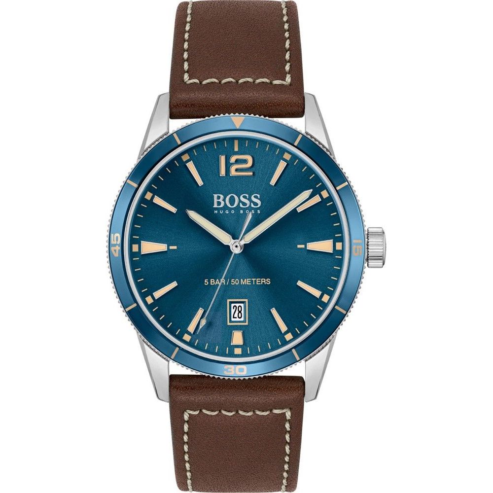 Hugo Boss Brown Leather Men's Watch