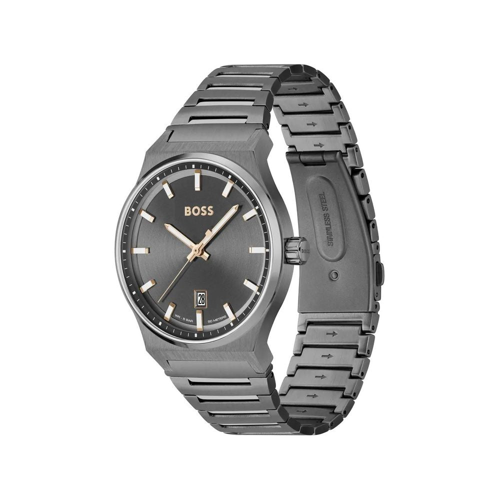 Hugo Boss Gray Stainless Steel Men's Watch