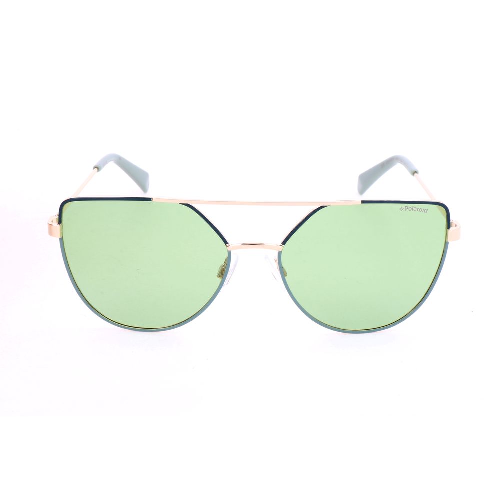 Polaroid Gold Metal Women's Sunglasses