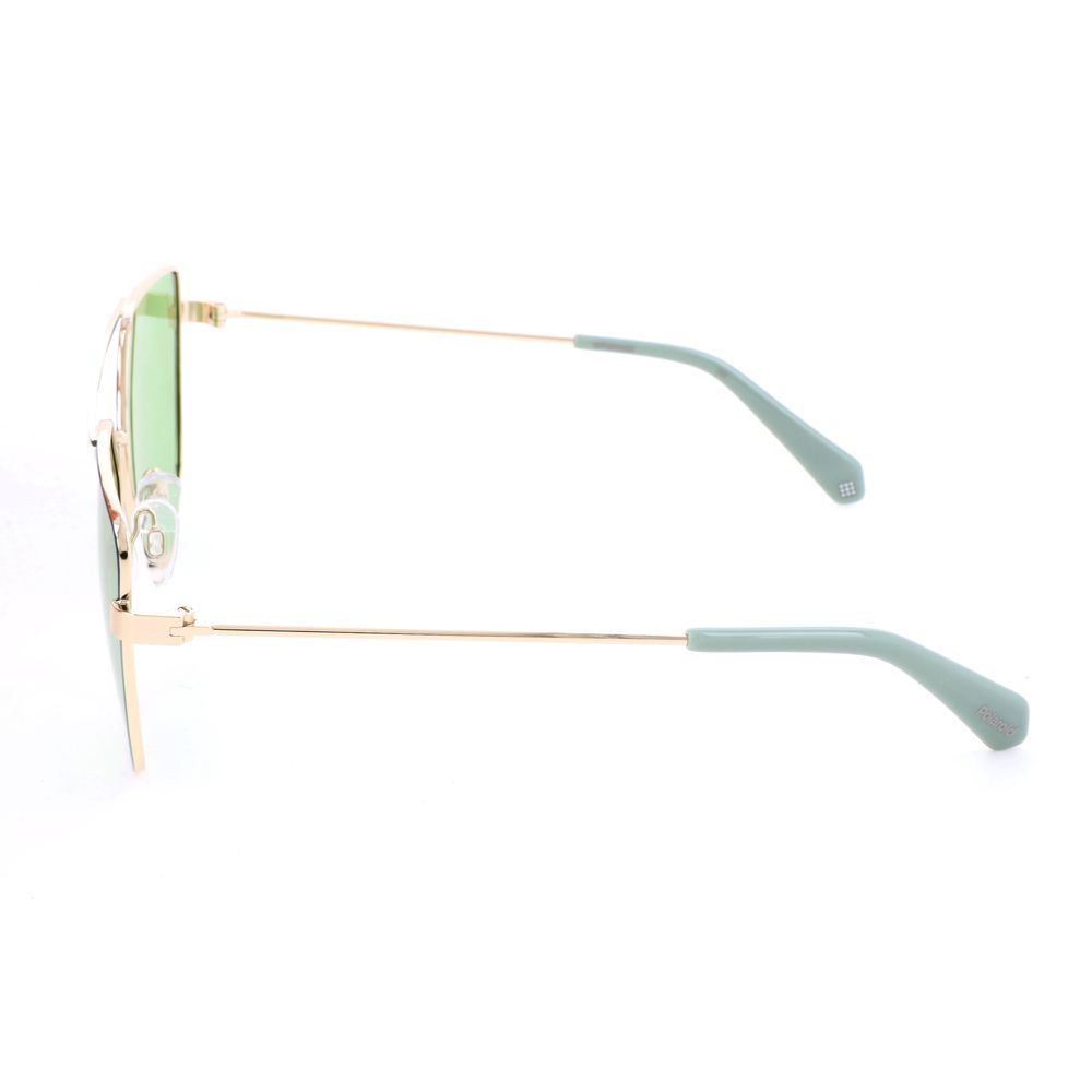 Polaroid Gold Metal Women's Sunglasses