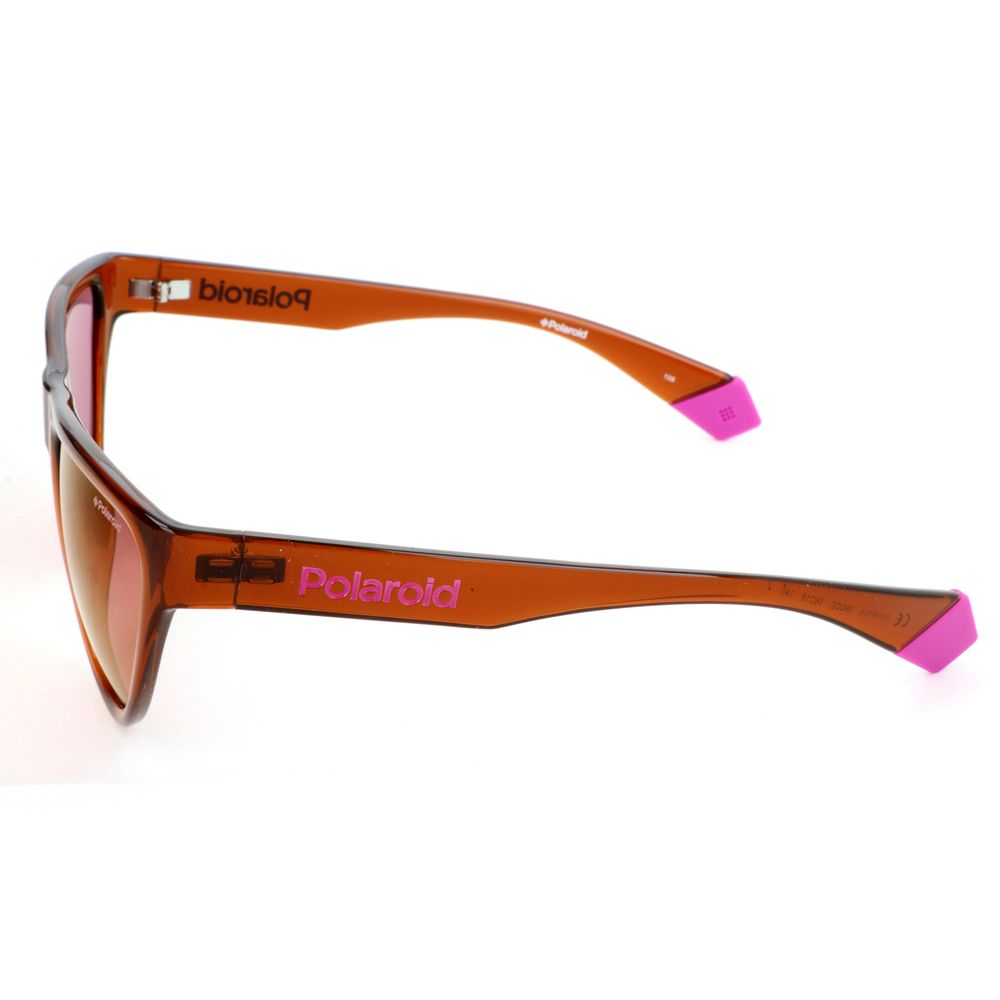 Polaroid Brown Resin Women's Sunglasses