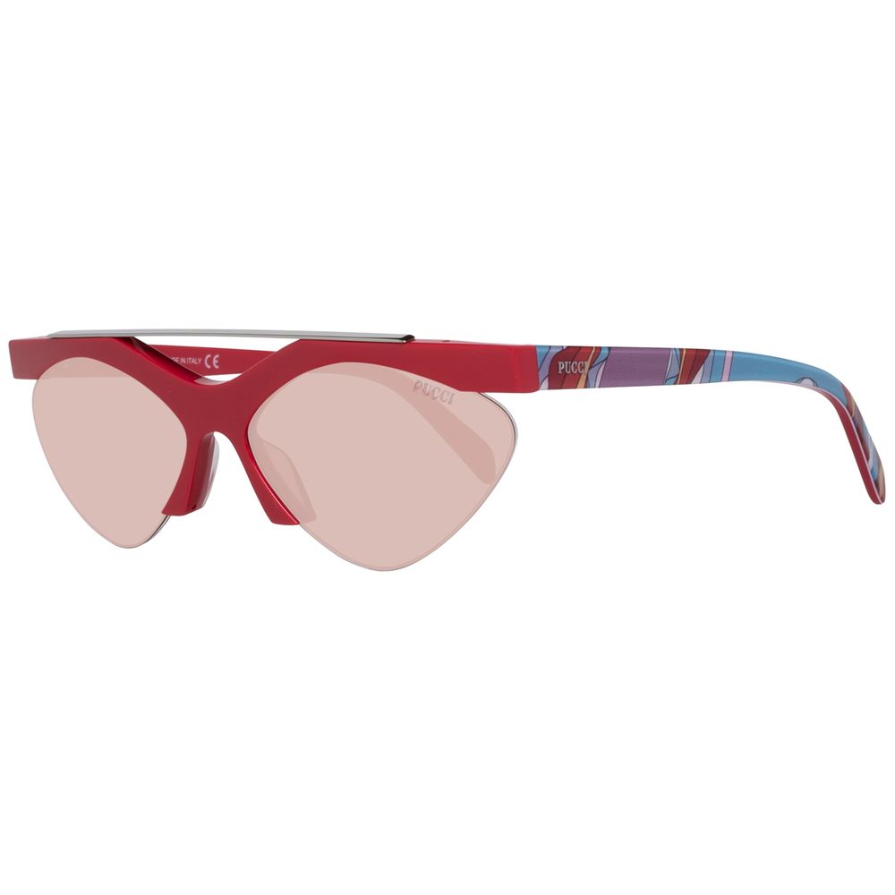 Emilio Pucci Red Metal Women's Sunglasses