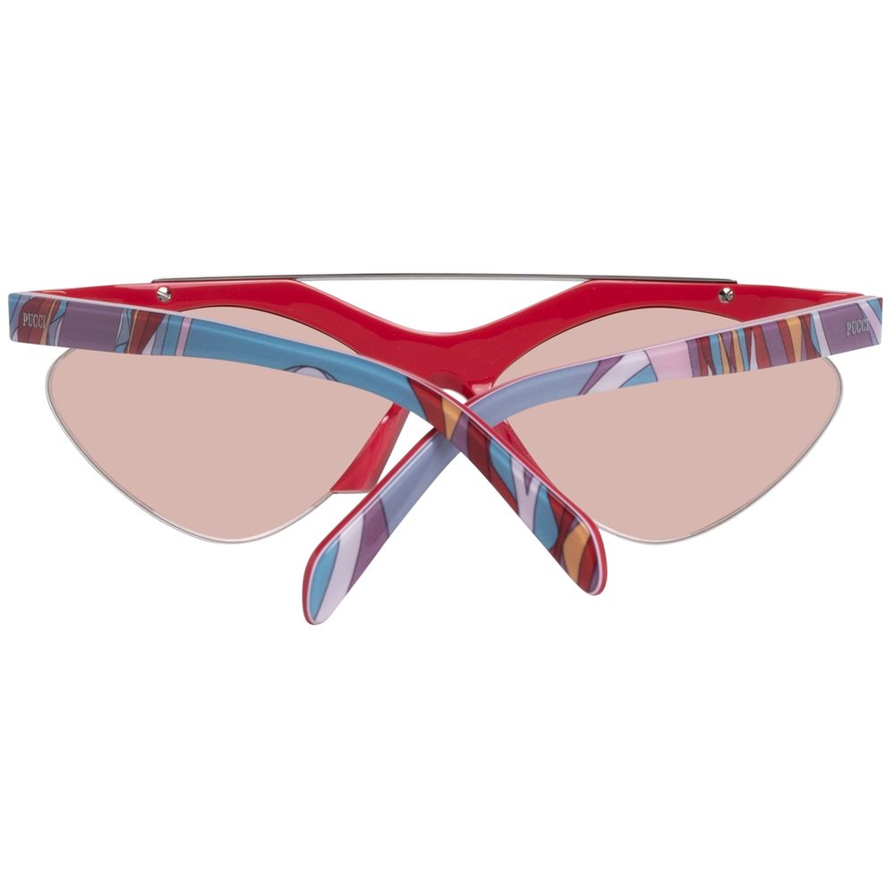 Emilio Pucci Red Metal Women's Sunglasses