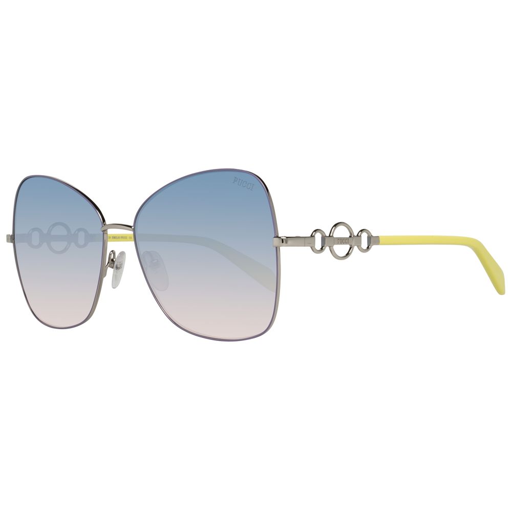 Emilio Pucci Gray Metal Women's Sunglasses