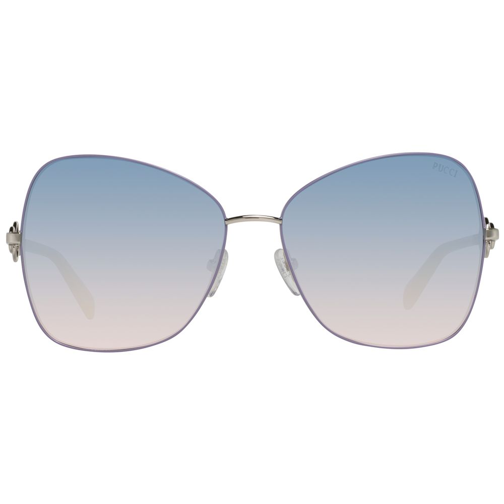 Emilio Pucci Gray Metal Women's Sunglasses