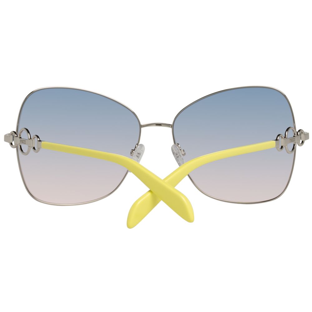 Emilio Pucci Gray Metal Women's Sunglasses