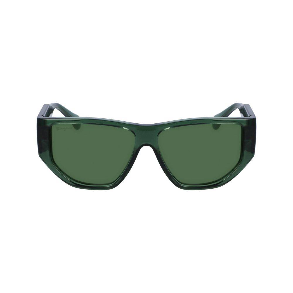 Ferragamo Green Injected Sunglasses