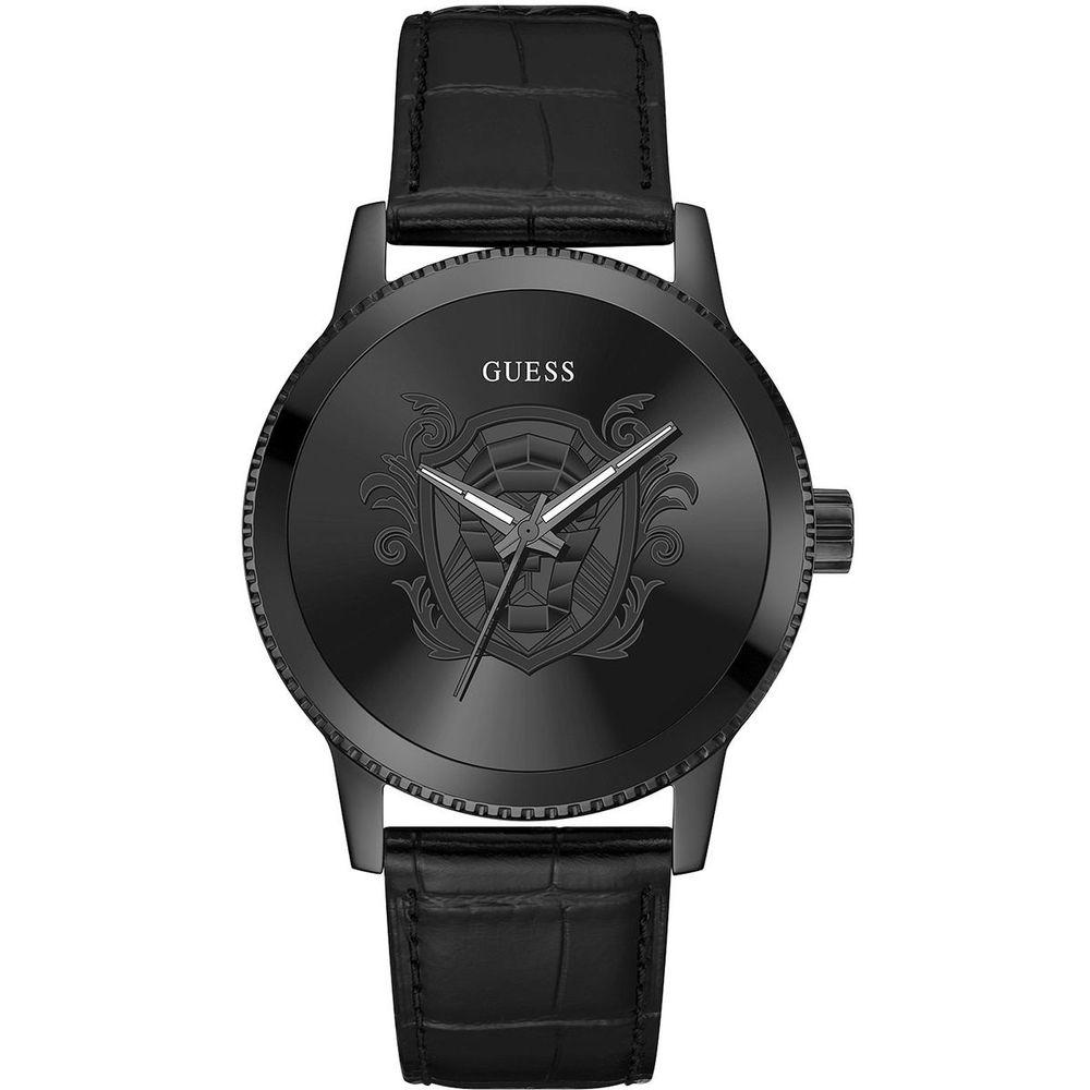 Guess Black Leather Men's Watch
