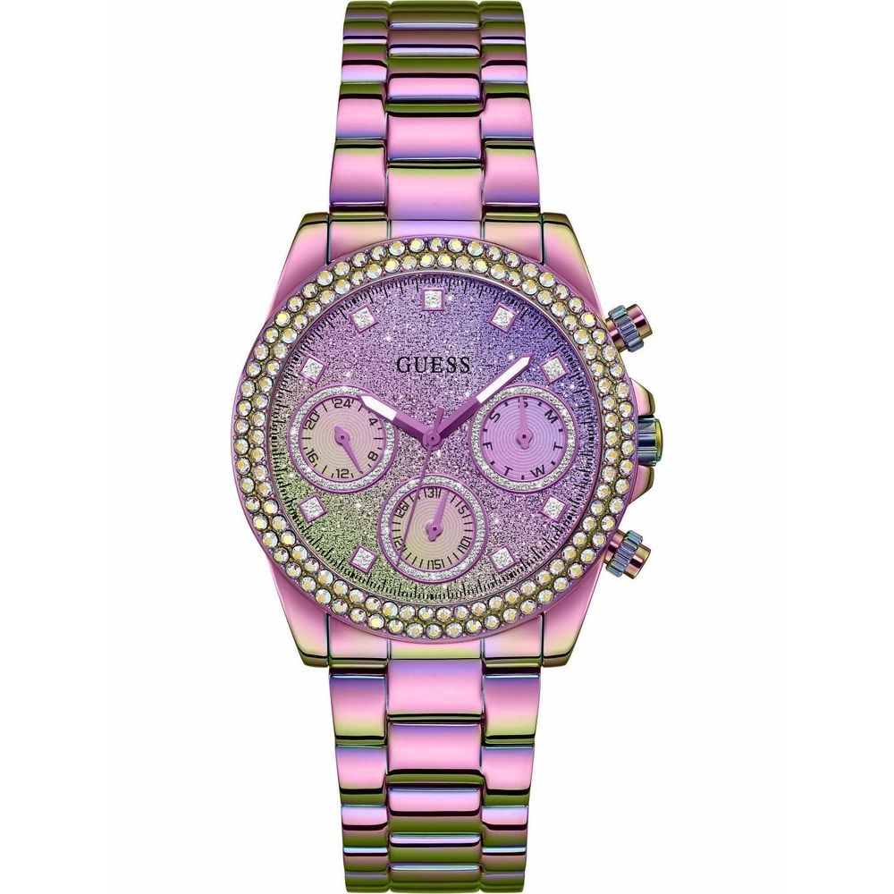 Guess Purple Stainless Steel Women's Watch