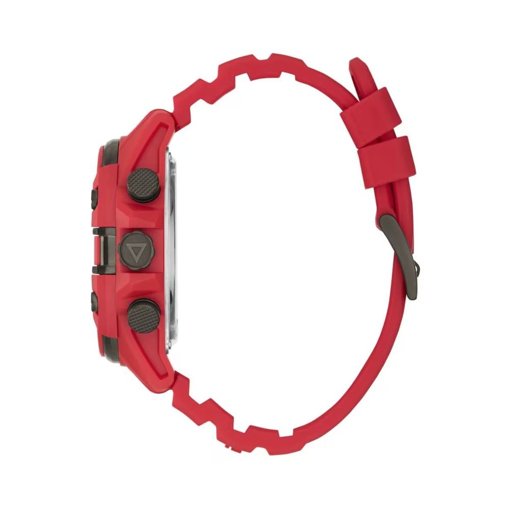 Guess Red Silicone Men's Watch