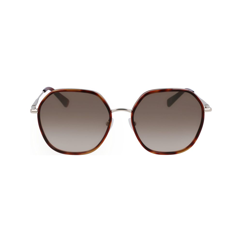 Longchamp Gold Metal Women's Sunglasses