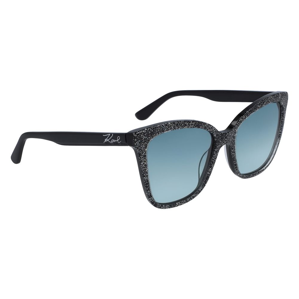 Karl Lagerfeld Black Acetate Women's Sunglasses