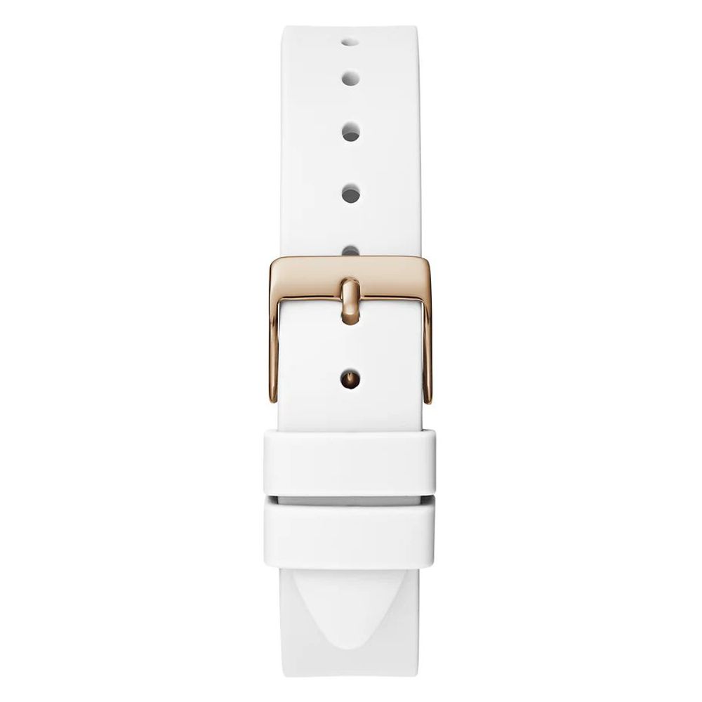 Guess White Silicone Women's Watch