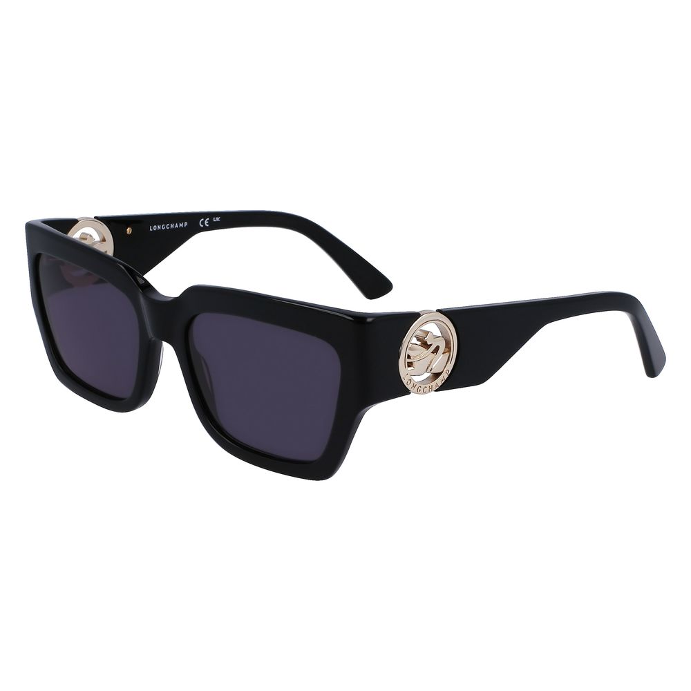 Longchamp Black Acetate Women's Sunglasses