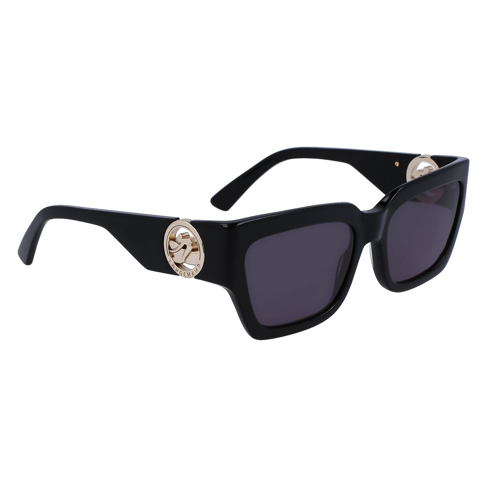 Longchamp Black Acetate Women's Sunglasses