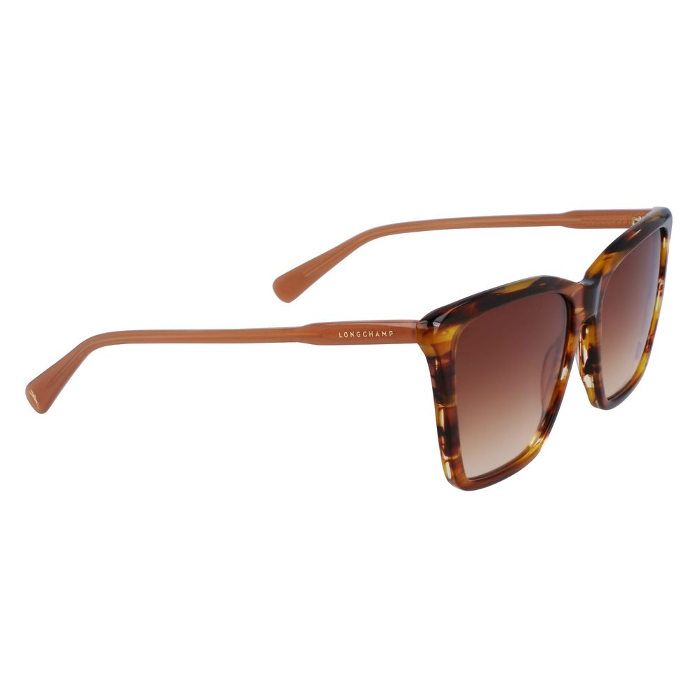Longchamp Brown Acetate Women's Sunglasses