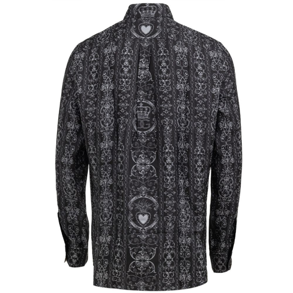 Dolce & Gabbana Gray Silk Men's Shirt