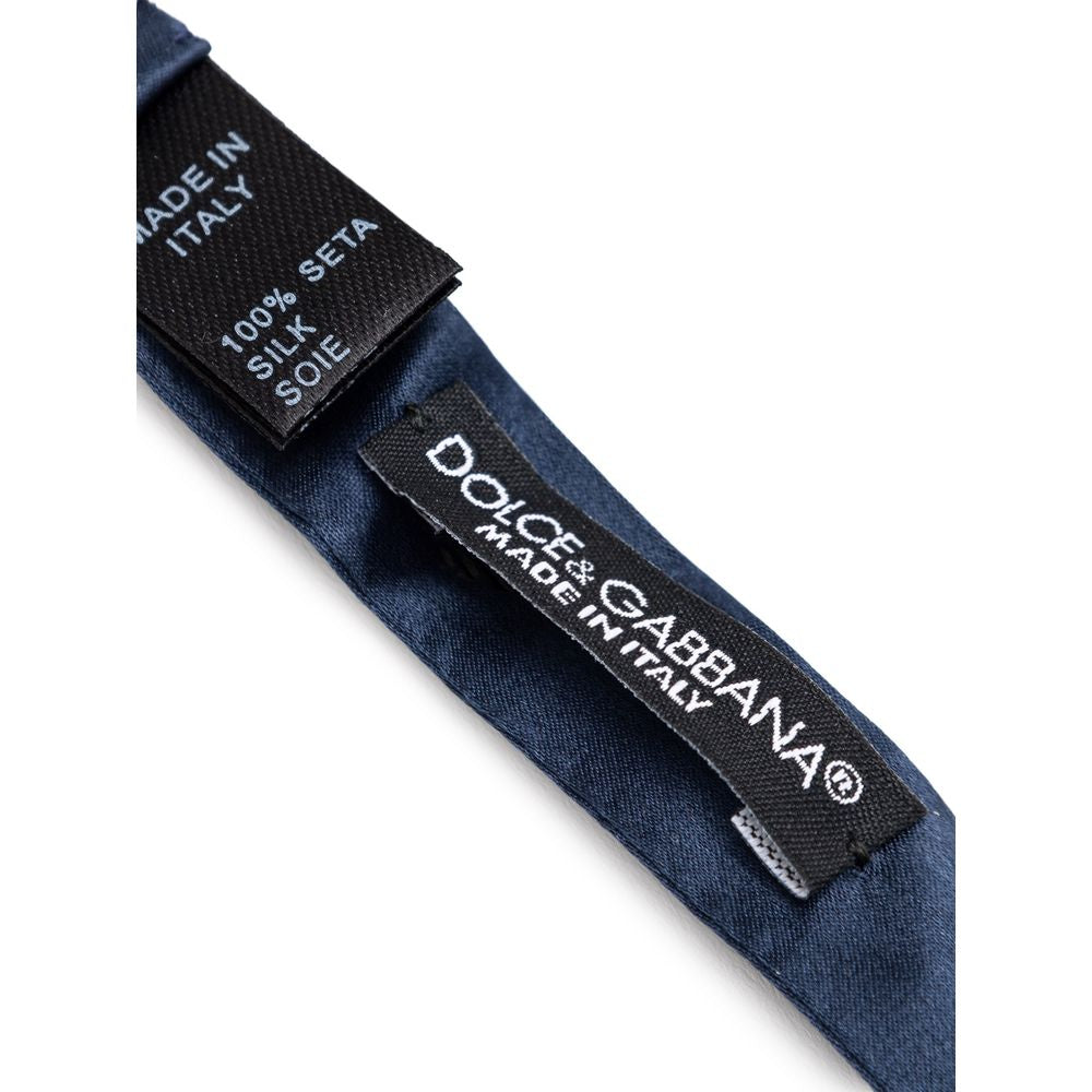 Dolce & Gabbana Blue Silk Men's Bowtie