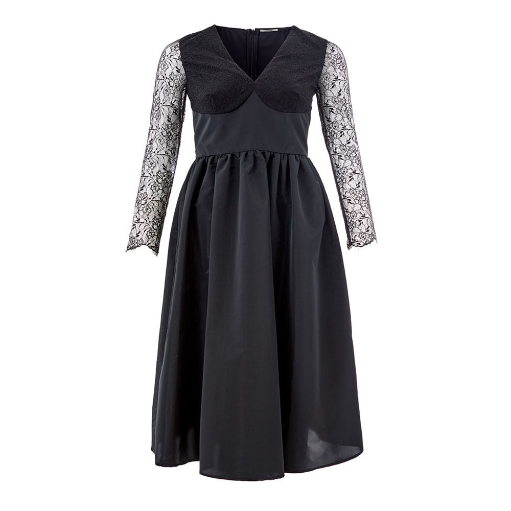 Lardini Black Polyester Cocktail Women's Dress