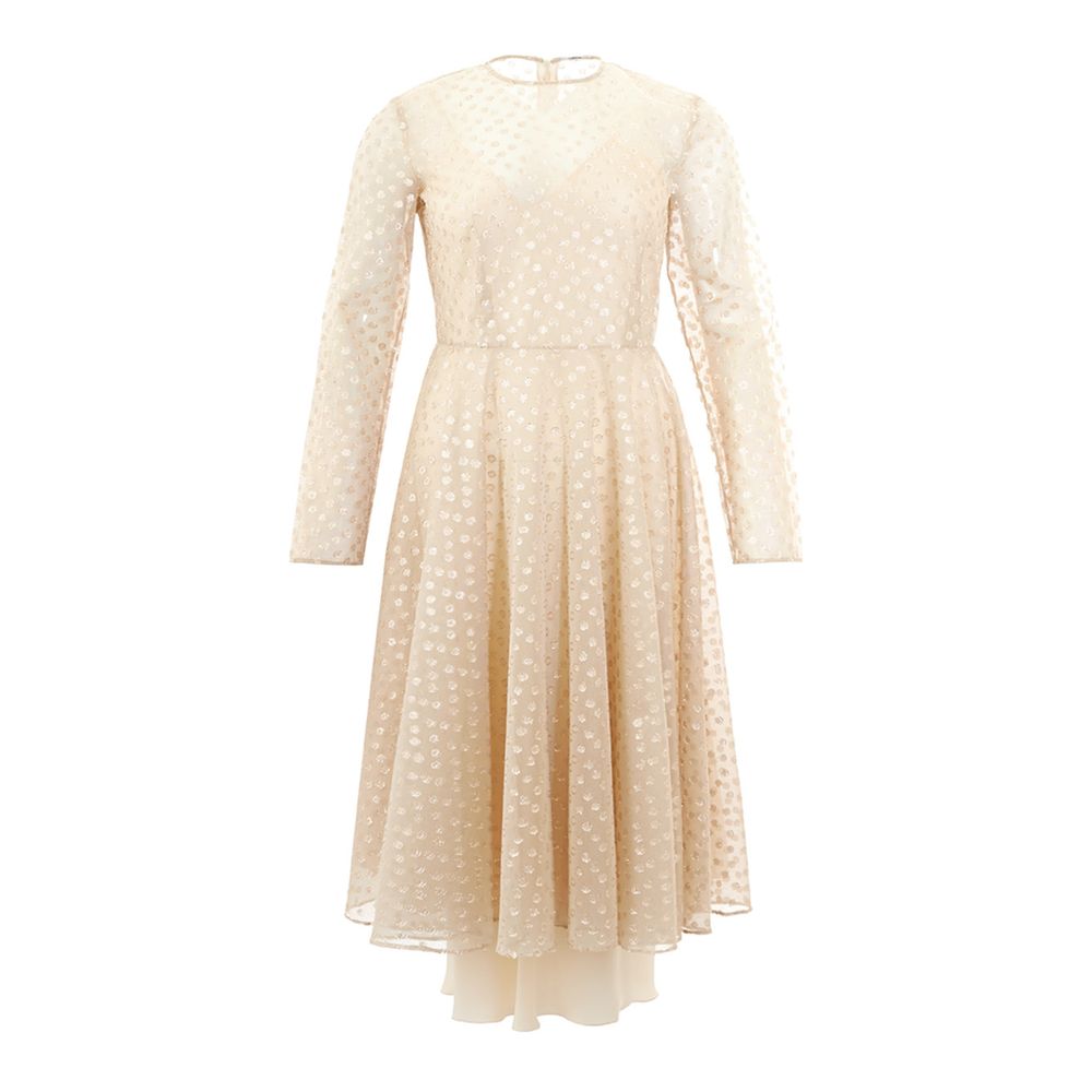 Lardini Beige Cotton Cocktail Women's Dress