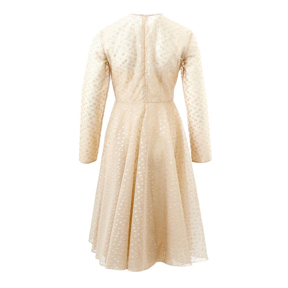 Lardini Beige Cotton Cocktail Women's Dress