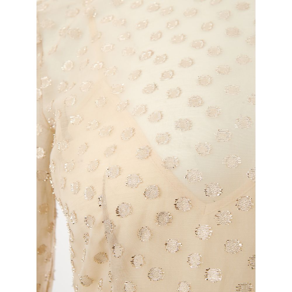Lardini Beige Cotton Cocktail Women's Dress