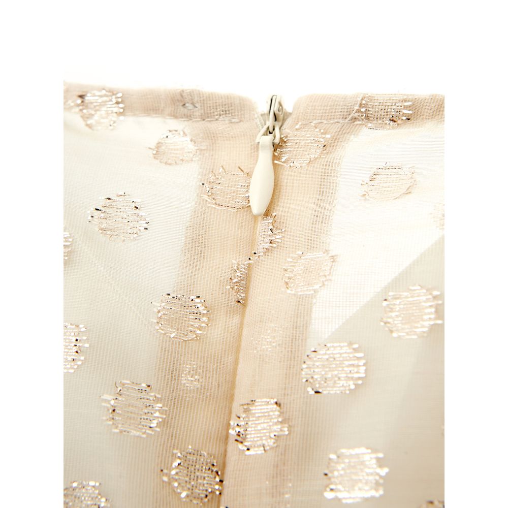 Lardini Beige Cotton Cocktail Women's Dress