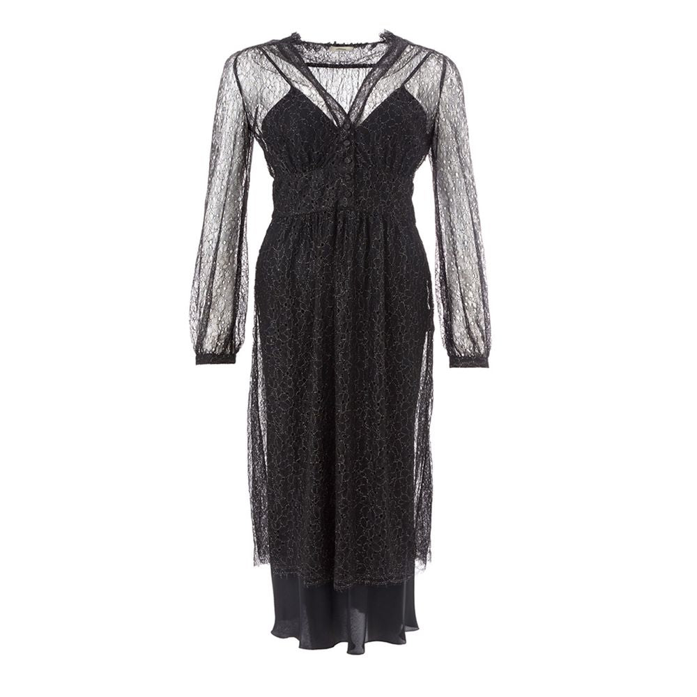 Lardini Black Nylon Casual Women's Dress
