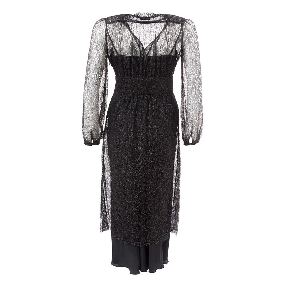 Lardini Black Nylon Casual Women's Dress