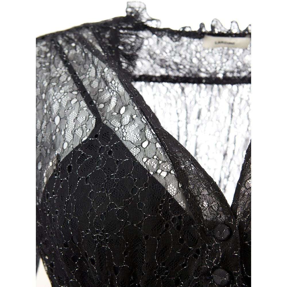 Lardini Black Nylon Casual Women's Dress