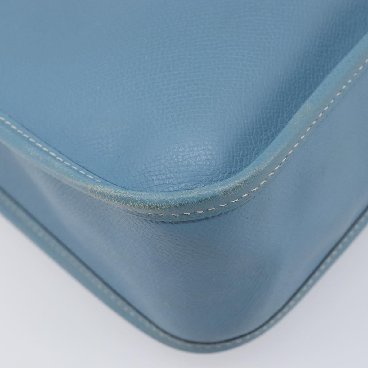 Hermes Vespa Courchevel Blue Leather Shoulder Bag Bag (Pre-Owned)