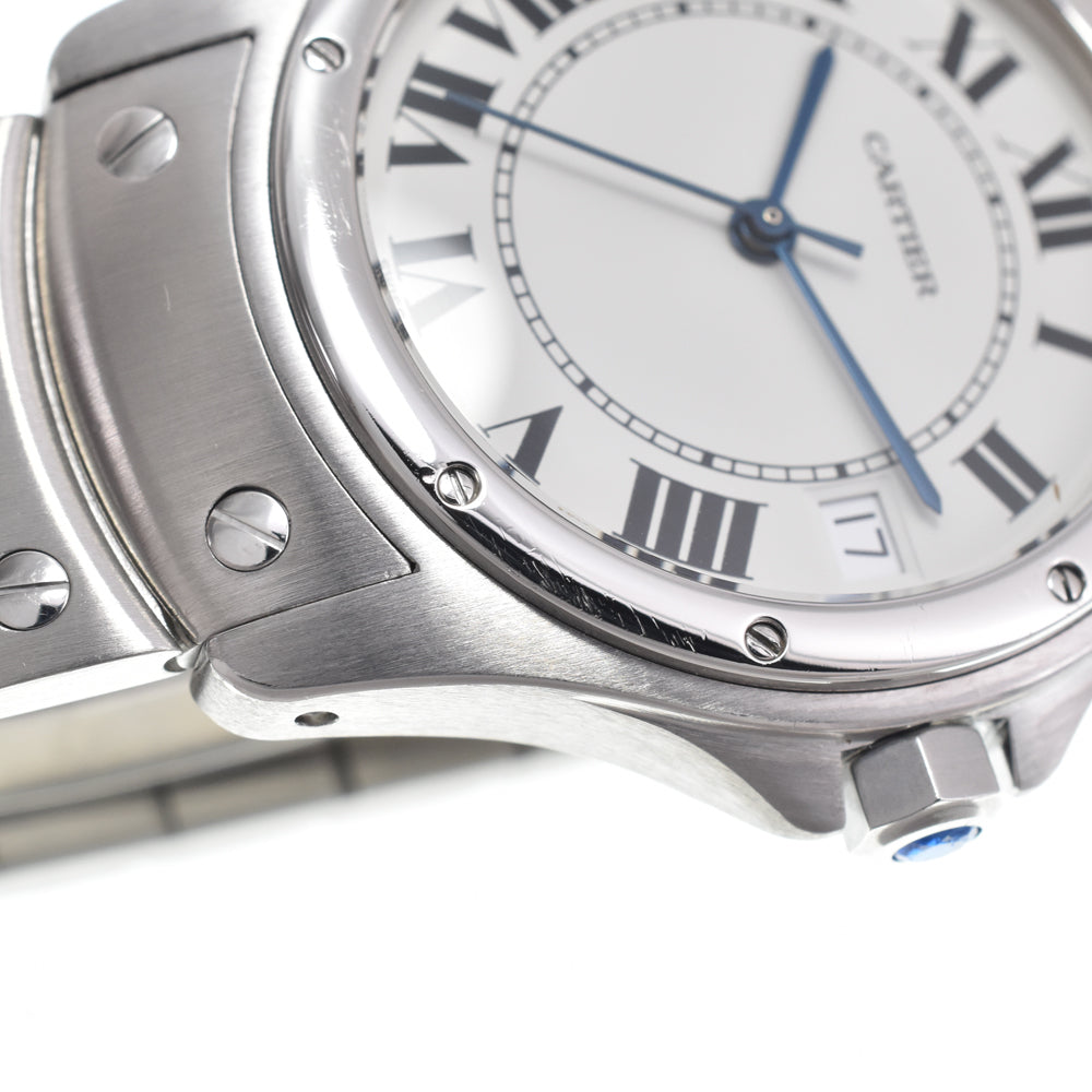Cartier Santos Ronde Automatic Stainless Steel Watch (Pre-Owned)
