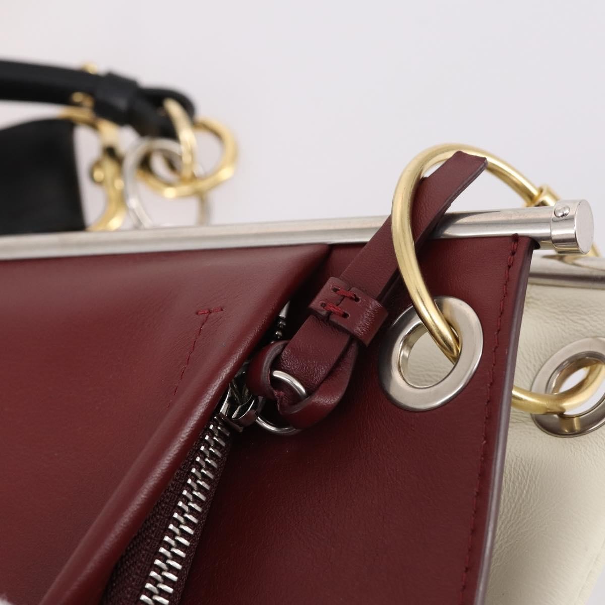 Chloe Roy Leather Burgundy Leather Bag (Pre-Owned)