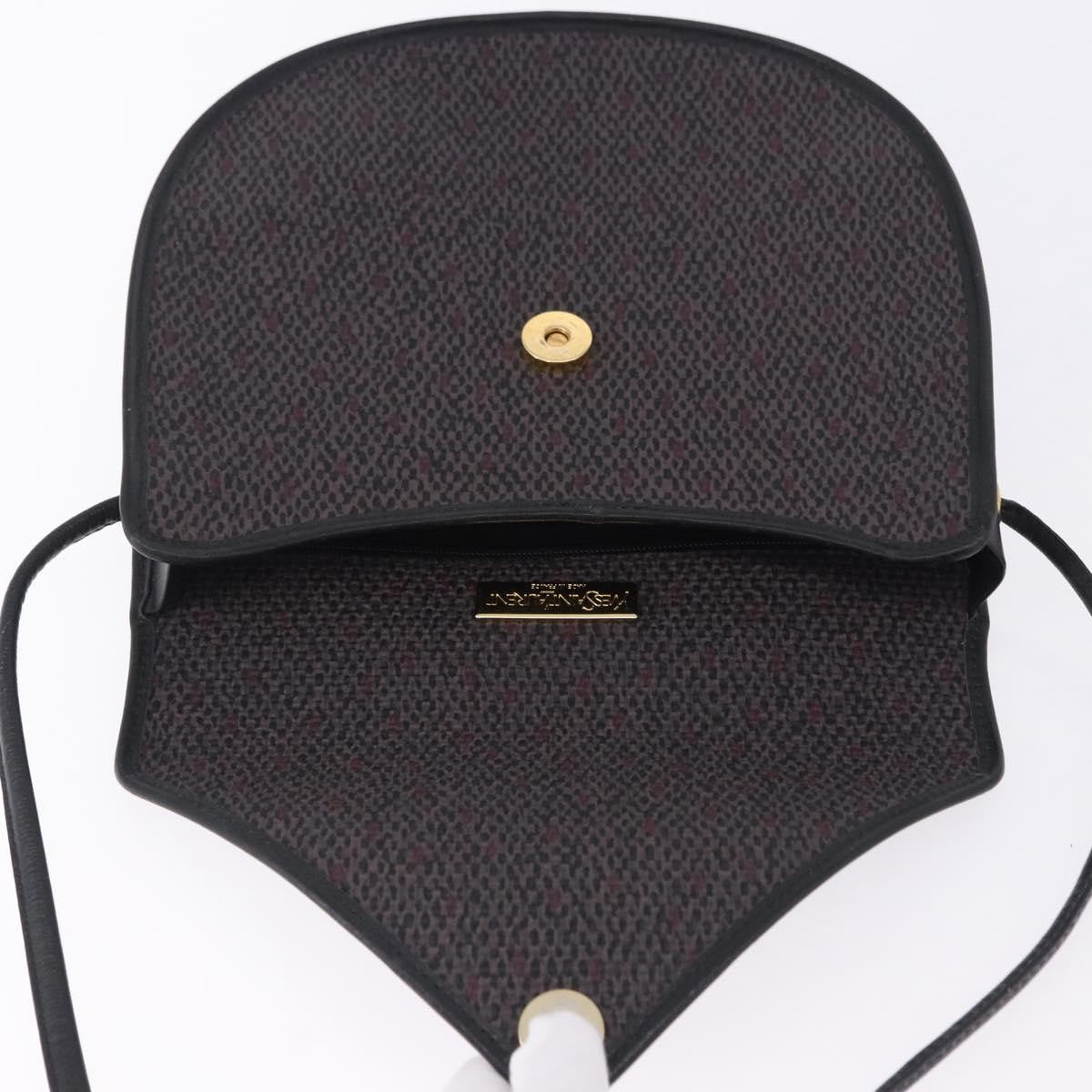 Saint Laurent Vintage Canvas Purple Canvas Shoulder Bag Bag (Pre-Owned)