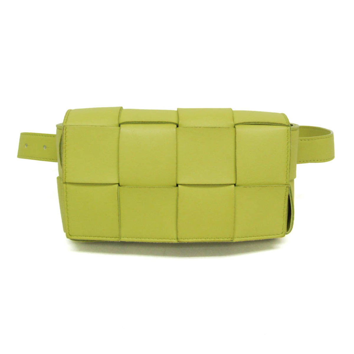 Bottega Veneta Cassette Leather Green Leather Clutche & Pouche Bag (Pre-Owned)