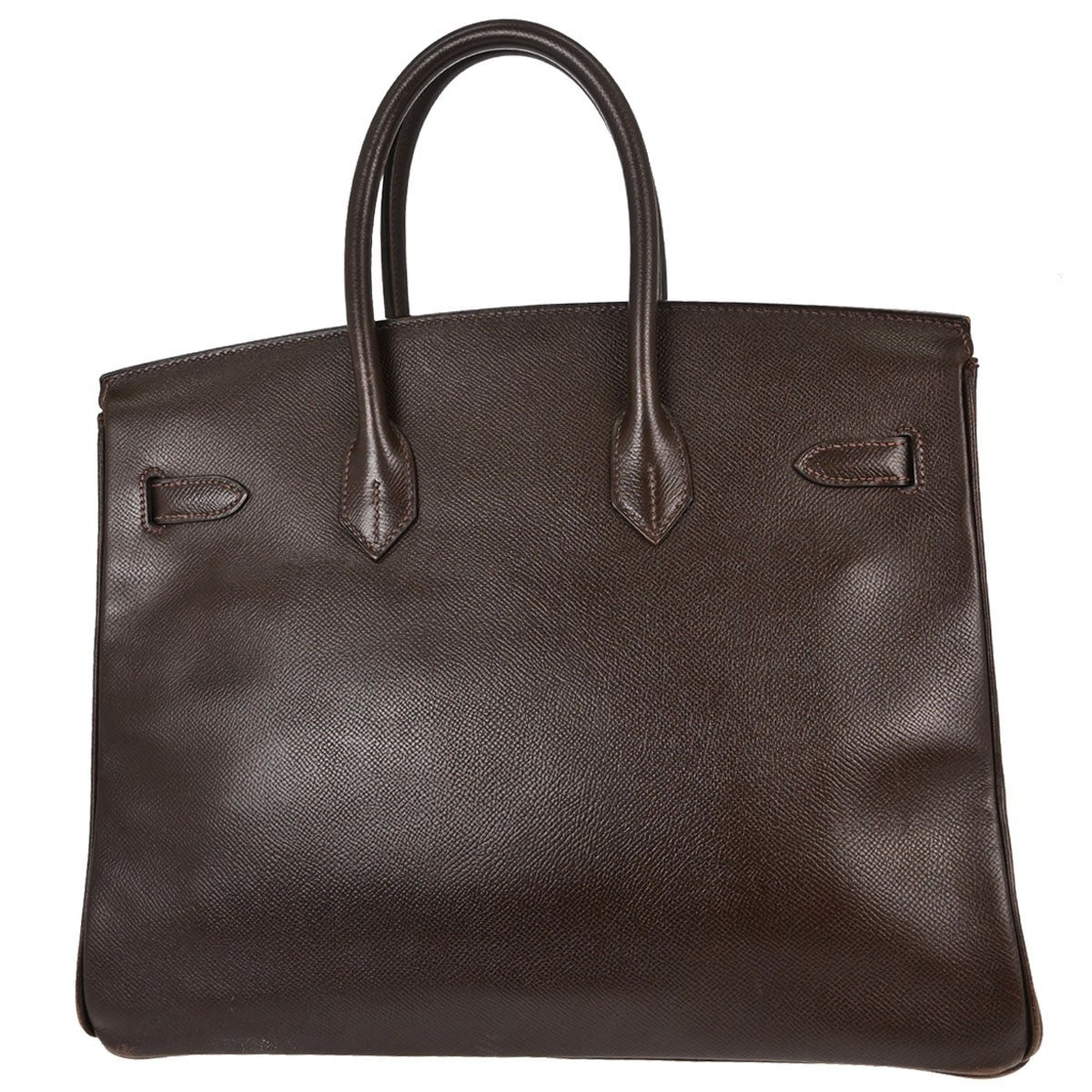Hermes Birkin Brown Courchevel With Gold Hardware Brown Leather Handbag (Pre-Owned)