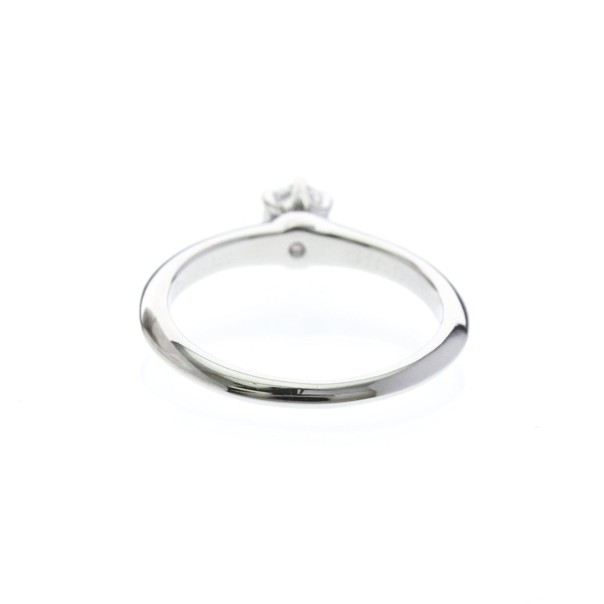 Tiffany & Co. Tiffany Setting Solitaire Platinum With Rbc Diamond G/Vvs2 Silver Platinum Ring Jewelry (Pre-Owned)