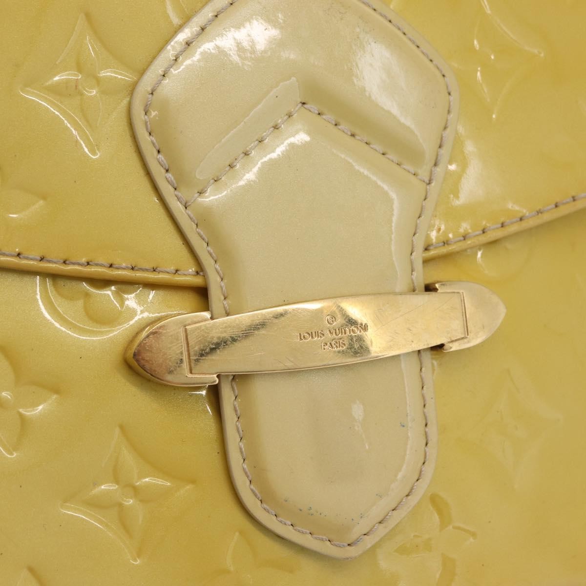 Louis Vuitton Bellflower Monogram Vernis Yellow Patent_Leather Shoulder Bag Bag (Pre-Owned)