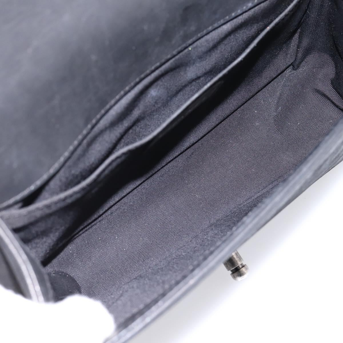 Chanel Boy Flap Quilted Calfskin With Micro Chain Detail Black Leather Shoulder Bag Bag (Pre-Owned)