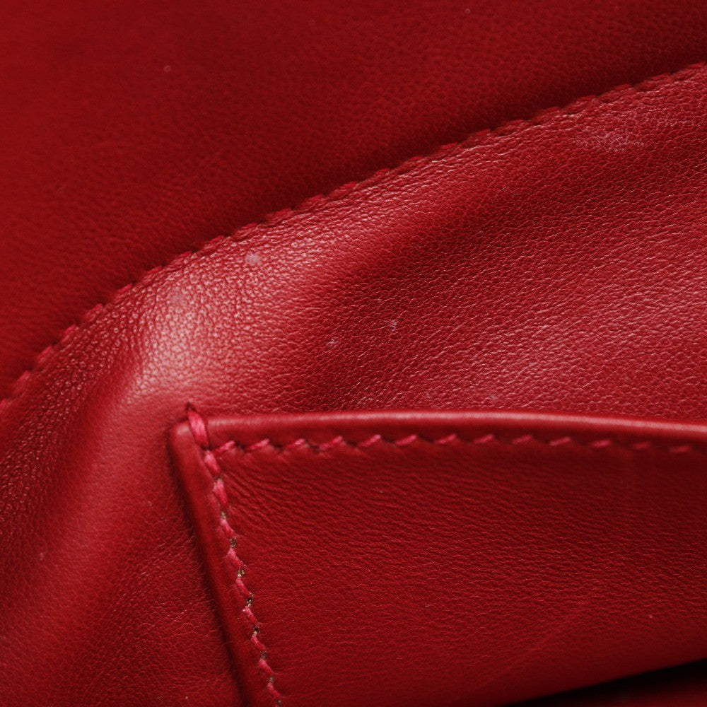 Hermes Bolide Clemence Red Leather Handbag (Pre-Owned)